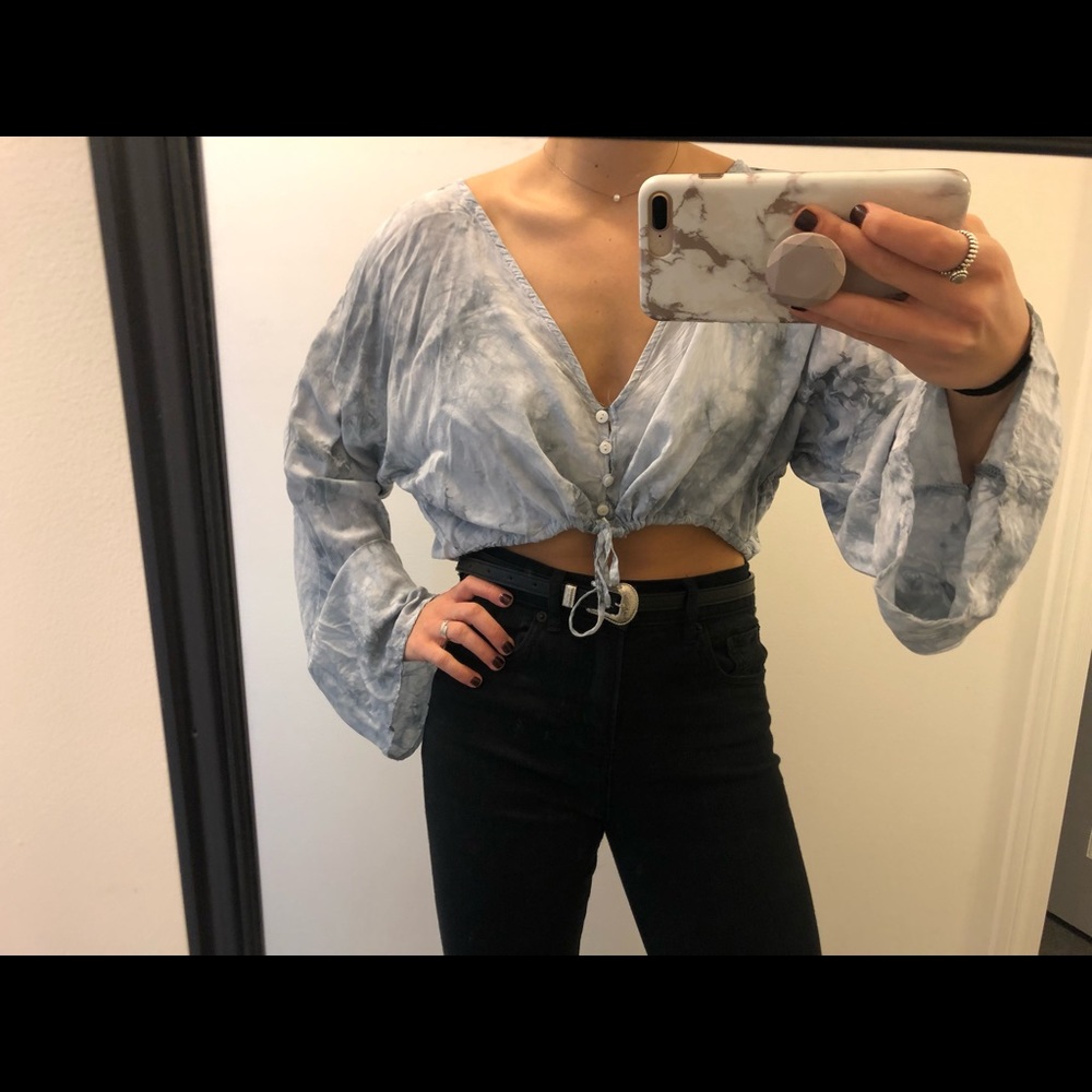 Tye Dye Cropped Shirt